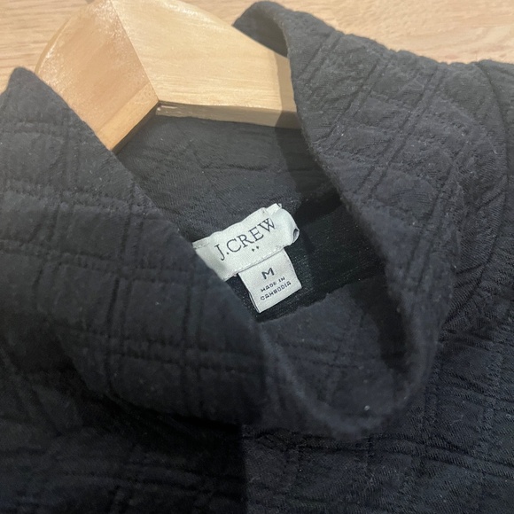 J.Crew quilted mock neck pullover sweatshirt - Picture 2 of 4